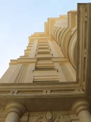 In addition, applying main elements of sculpturing and elegant plaster works and emphasizing on gold color, painting and other decorative arts are other notable features of buildings with Rococo architectural styl.