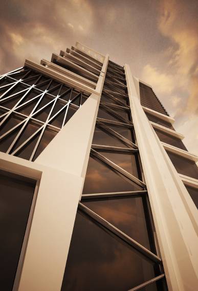 The tall and wide windows facing north and south have provided maximum natural light and wide view of the outside space, helping to improve employees’ motivation and productivity