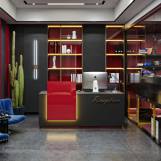 Negar office building has been designed for a land covering 400 square meters on Jordan Street. It includes 5 single-unit floors above the ground floor and 2 floors under the ground