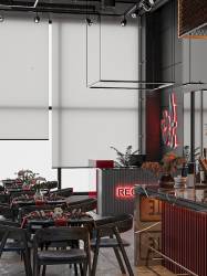 the view of the sea and forest have provided a special and attractive atmosphere in the restaurant.