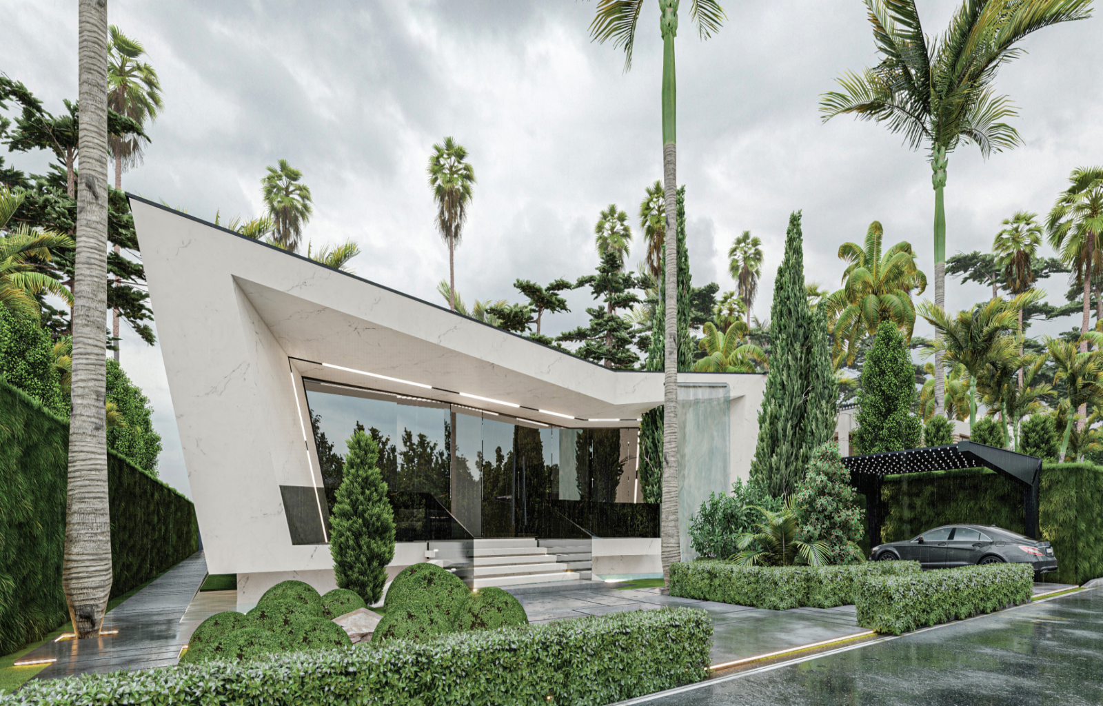 Aramis residential building restaurant